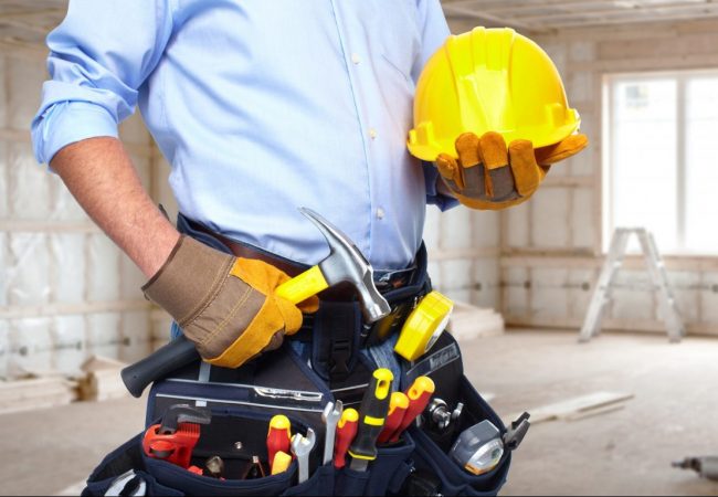 Handyman with a tool belt.